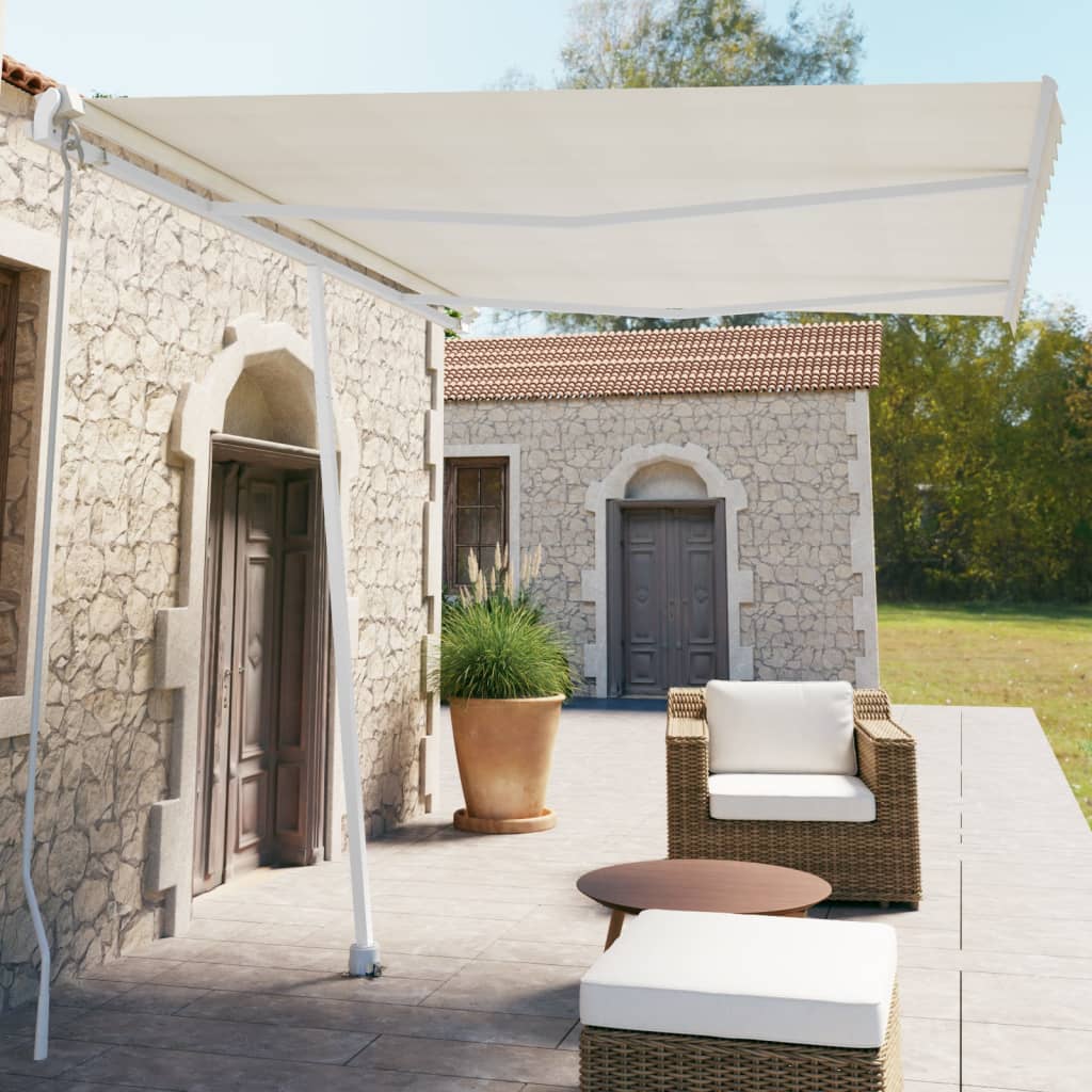 Tenda Da Sole Manuale Autoportante Manuale 350x250 Cm Crema