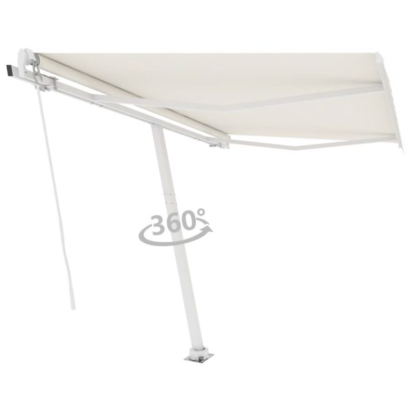 Tenda Da Sole Manuale Autoportante Manuale 350x250 Cm Crema - Image 3