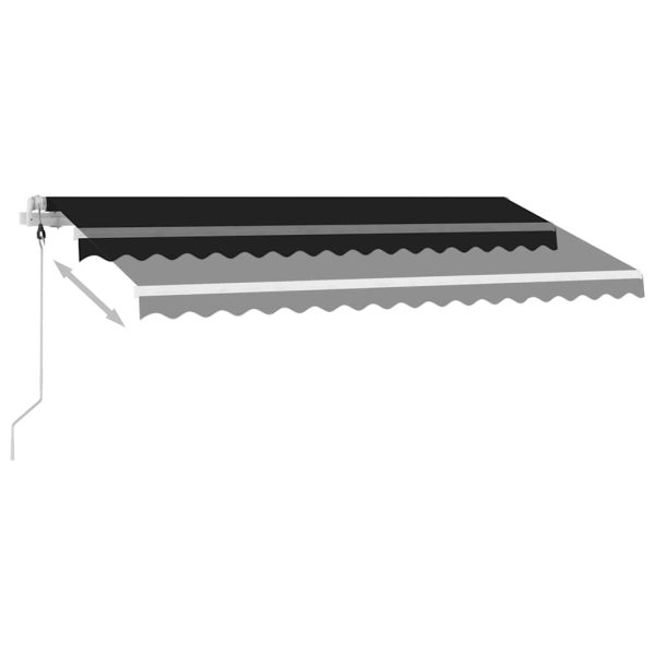 Tenda Automatica Con Sensore Vento E Led 450x300 Cm Antracite - Image 4