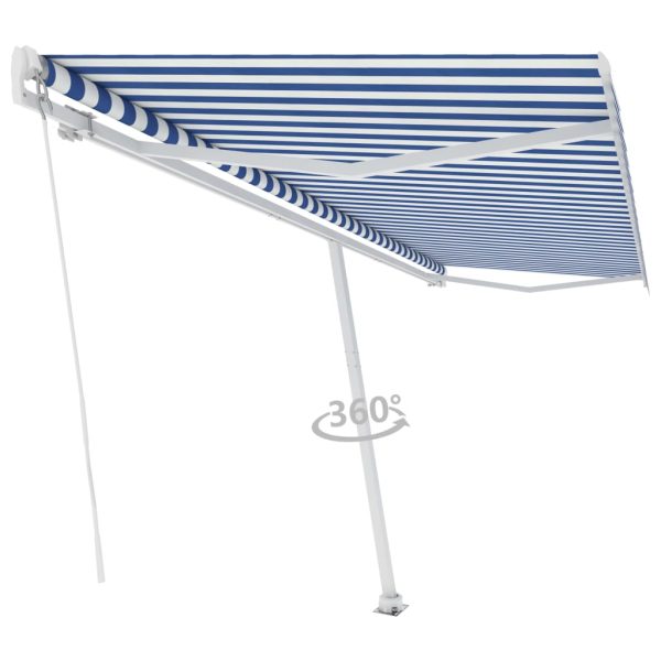 Tenda Da Sole Manuale Autoportante 500x300 Cm Crema - Image 3