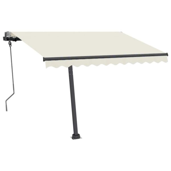 Tenda Da Sole Manuale Autoportante 300x250 Cm Crema - Image 4