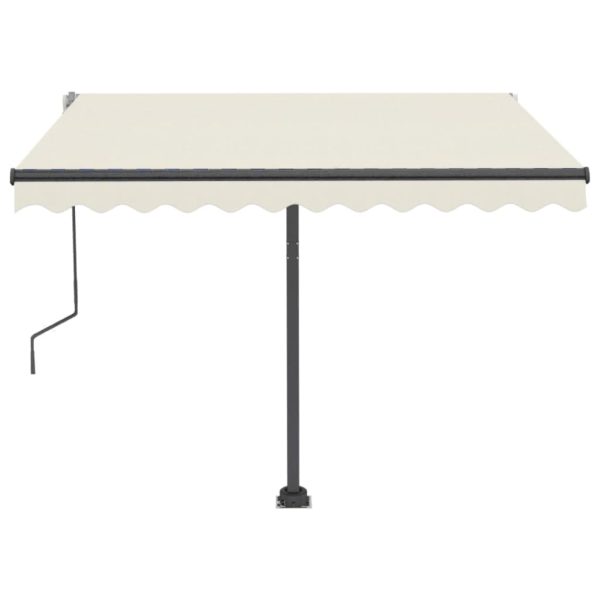 Tenda Da Sole Manuale Autoportante 300x250 Cm Crema - Image 5