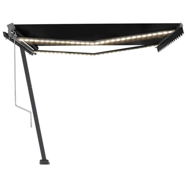 Tenda Automatica Con Sensore Vento E Led 450x300 Cm Antracite - Image 4