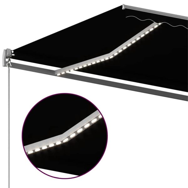 Tenda Automatica Con Sensore Vento E Led 450x300 Cm Antracite - Image 6