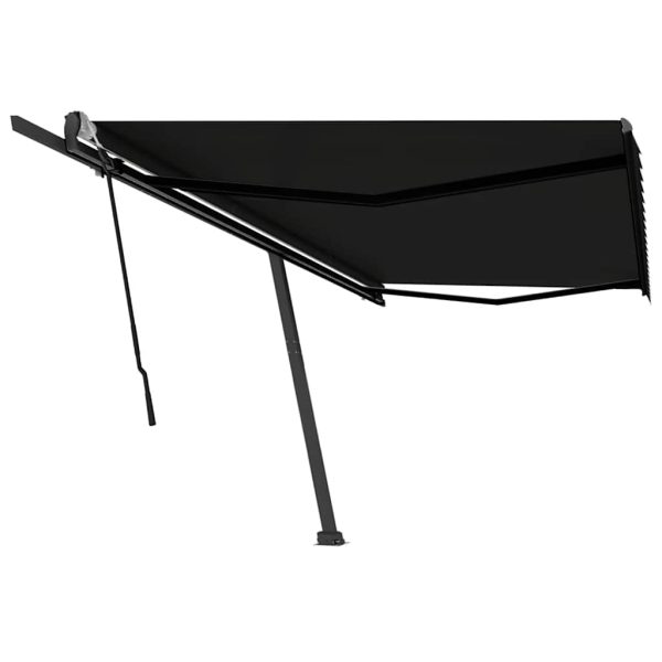 Tenda Sole Retrattile Manuale Autoportante 500x300 Cm Antracite - Image 2