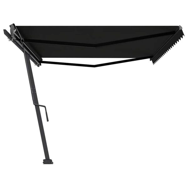 Tenda Sole Retrattile Manuale Autoportante 500x300 Cm Antracite - Image 5