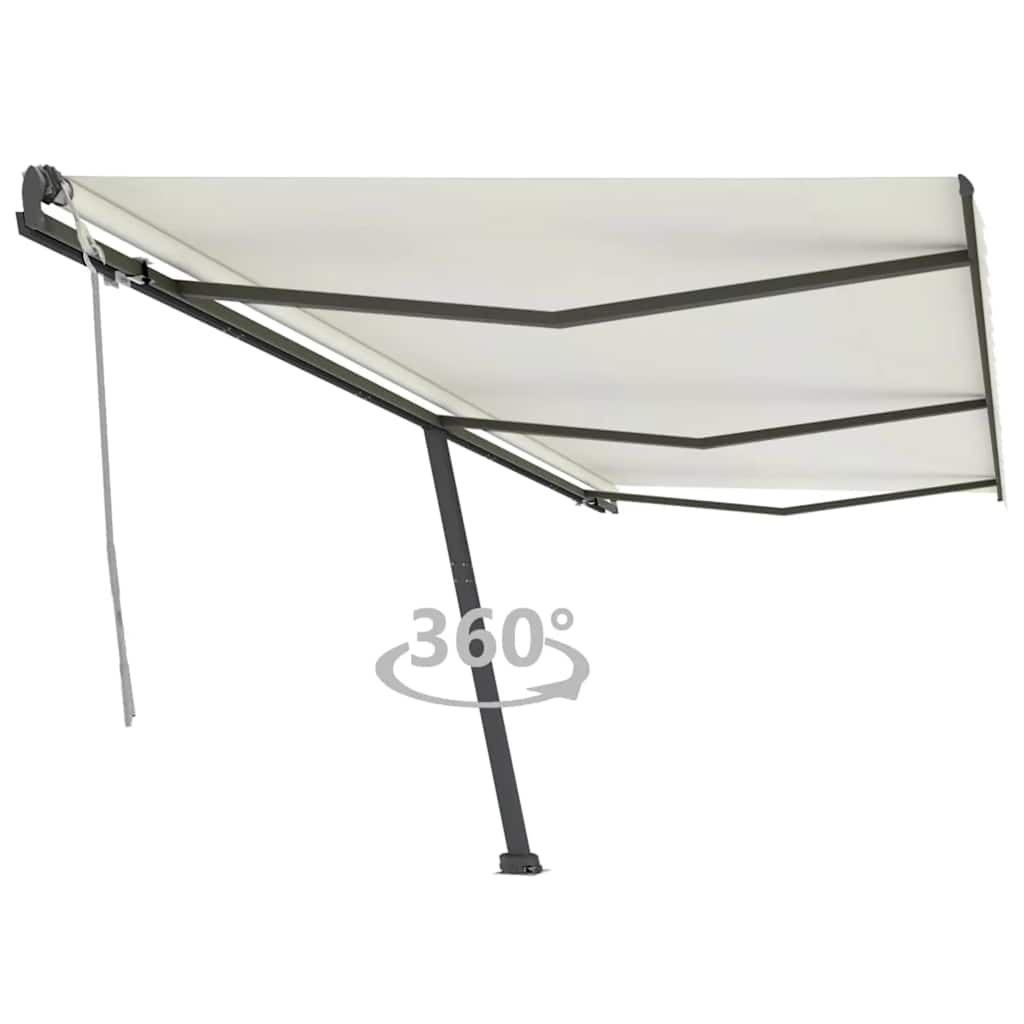 Tenda Da Sole Autoportante Manuale Retrattile 600x300 Cm Crema