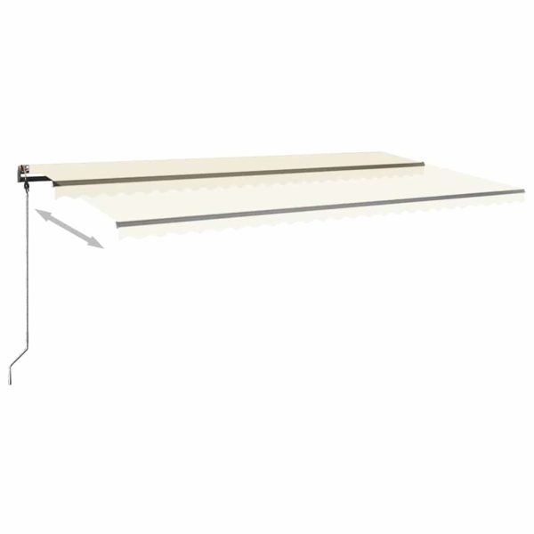 Tenda Da Sole Autoportante Manuale Retrattile 600x300 Cm Crema - Image 6