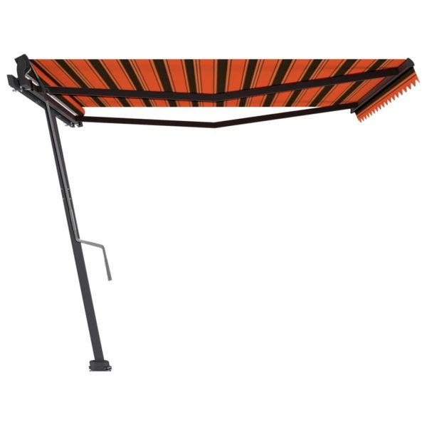 Tenda Da Sole Autoportante Manuale 400x350 Cm Arancione Marrone - Image 4