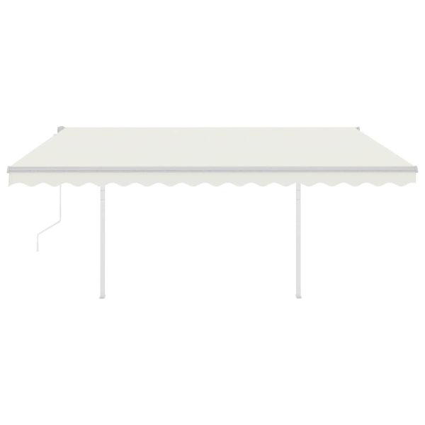 Tenda Automatica Con Sensore Vento E Led 4x3 M Crema - Image 2