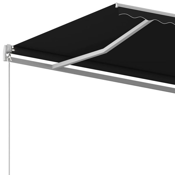 Tenda Da Sole Retrattile Automatica Con Pali 6x3 M Antracite - Image 6
