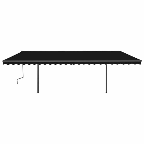 Tenda Da Sole Automatica Con Sensore Vento E Led 6x3m Antracite - Image 3