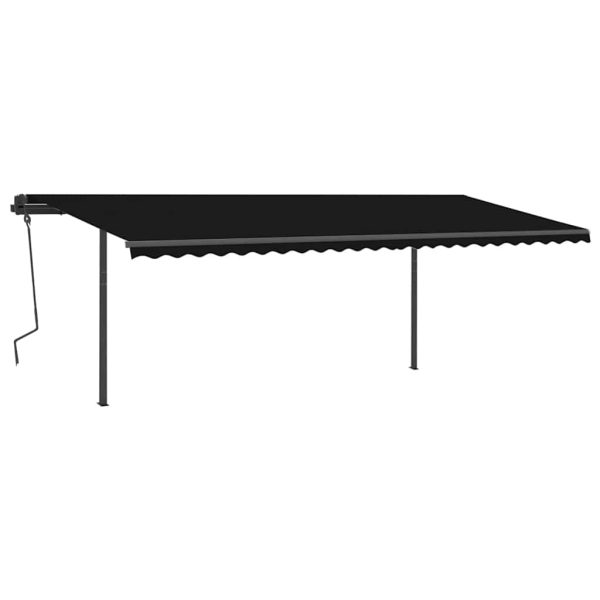 Tenda Da Sole Automatica Con Sensore Vento E Led 6x3m Antracite - Image 4