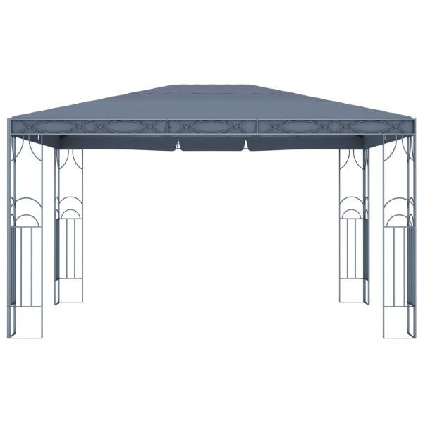 Gazebo Con Stringa Di Luci Led 400x300 Cm Antracite - Image 4