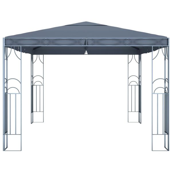 Gazebo Con Stringa Di Luci Led 400x300 Cm Antracite - Image 5