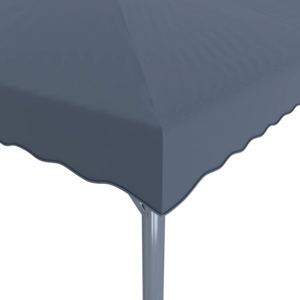 Gazebo Con Stringa Di Luci Led 300x300 Cm Antracite Alluminio - Image 5