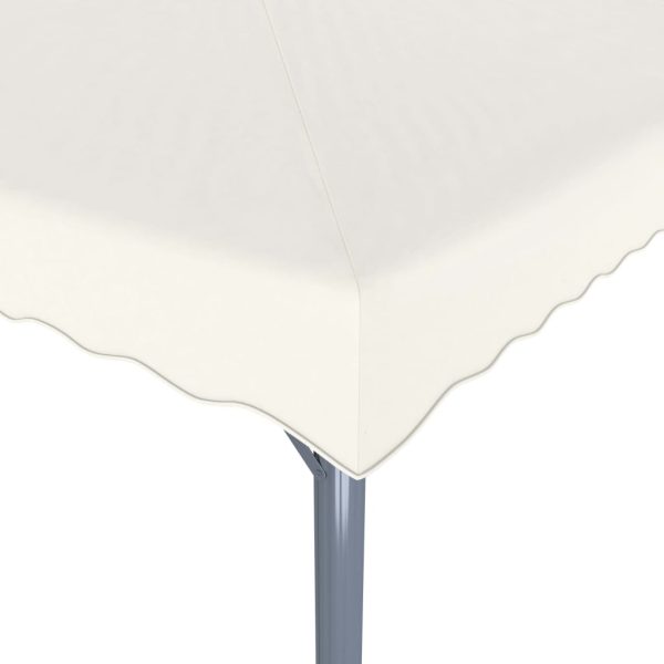 Gazebo Con Stringa Di Luci Led 400x300 Cm Crema In Alluminio - Image 6