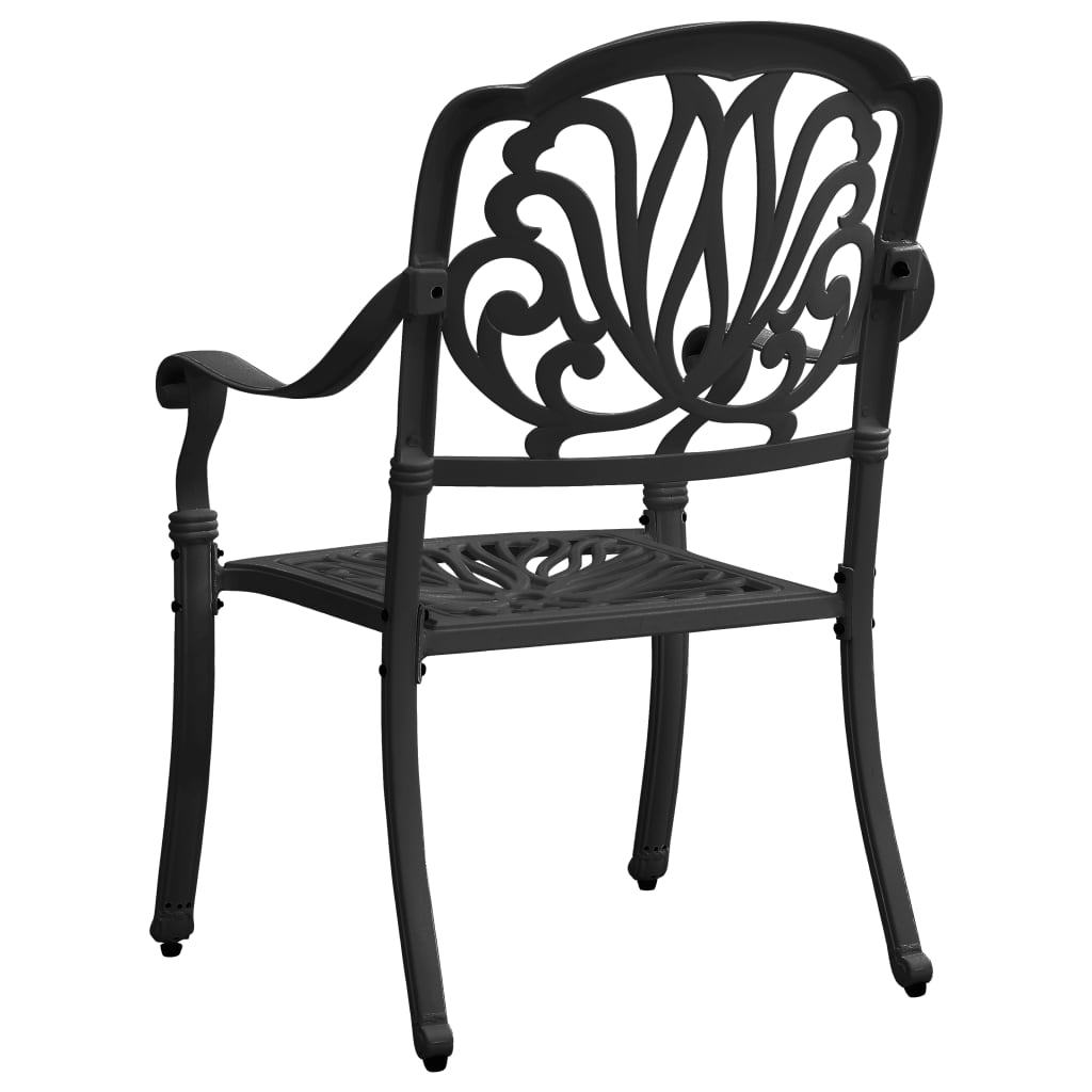Set Da Bistrot 3 Pz In Alluminio Pressofuso Nero - Image 6
