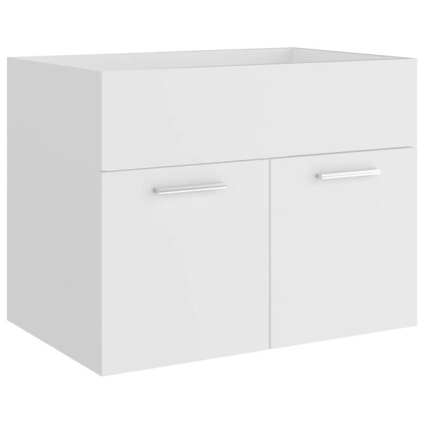 Mobile Bagno Con Lavabo Integrato Bianco In Truciolato - Image 6