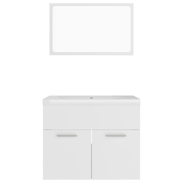 Set Mobili Da Bagno Bianco In Truciolato - Image 6