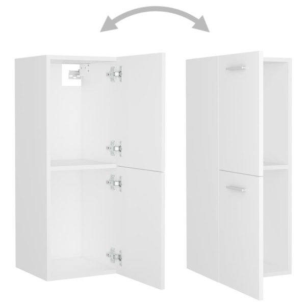 Set Mobili Da Bagno Bianco In Truciolato - Image 6