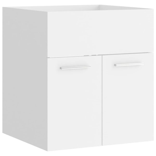 Set Mobili Da Bagno Bianco In Truciolato - Image 4