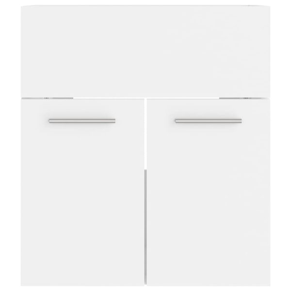 Set Mobili Da Bagno Bianco In Truciolato - Image 5