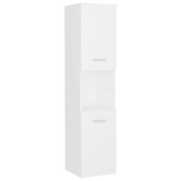 Set Mobili Da Bagno Bianco In Legno Multistrato - Image 4