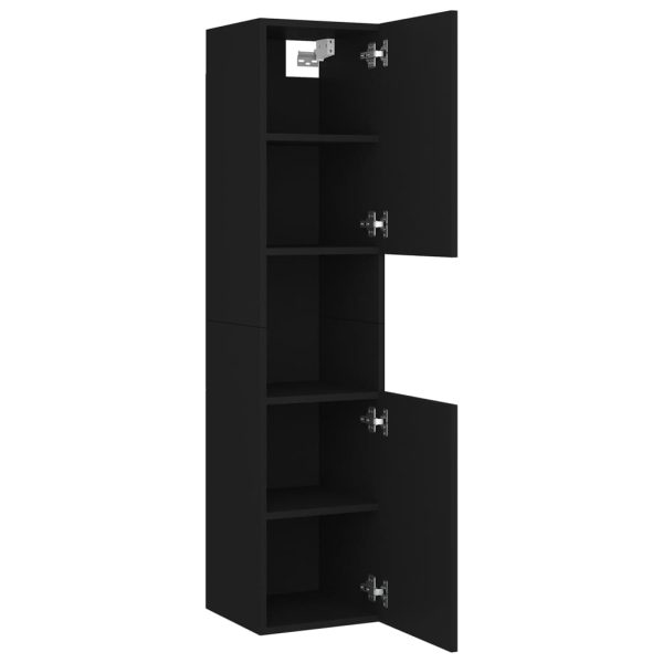 Set Mobili Da Bagno Nero In Legno Multistrato - Image 5
