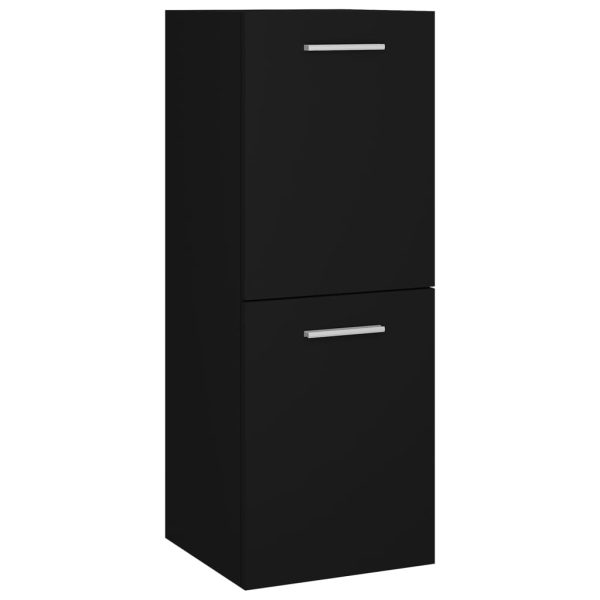 Set Mobili Da Bagno Nero In Legno Multistrato - Image 4