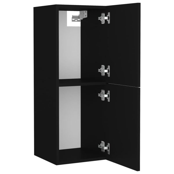 Set Mobili Da Bagno Nero In Legno Multistrato - Image 5