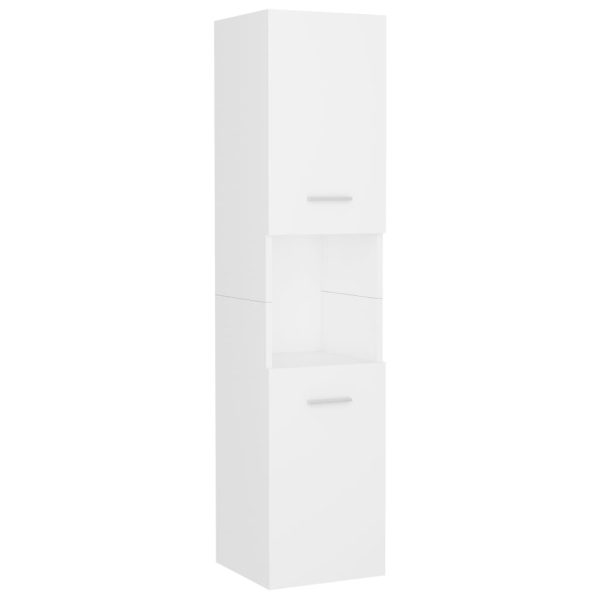 Set Mobili Da Bagno Bianco In Legno Multistrato - Image 4