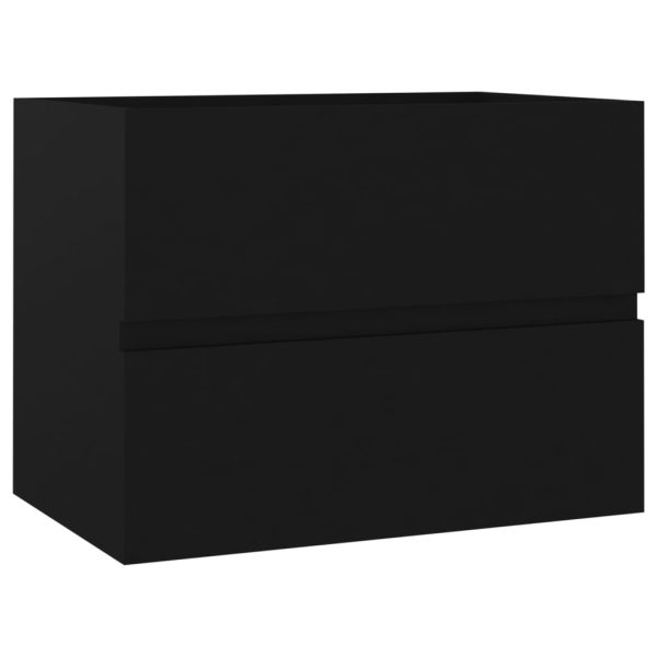 Mobile Con Lavabo Integrato Nero In Legno Multistrato - Image 3
