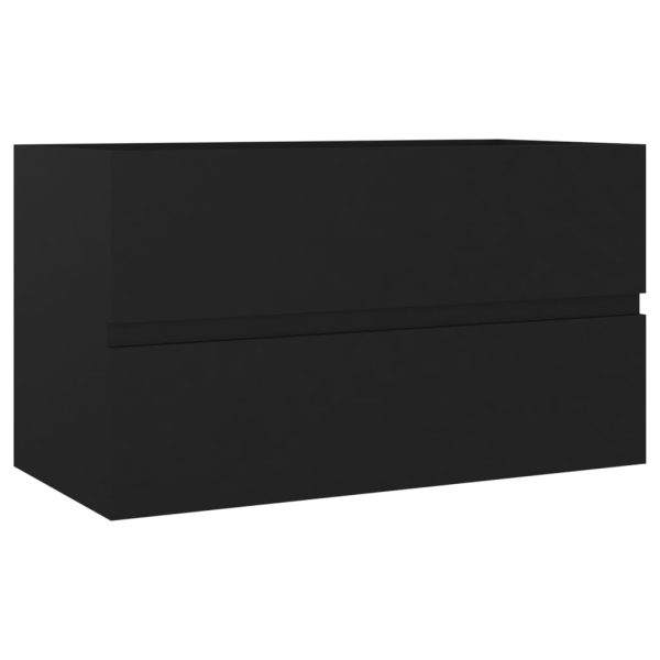 Set Mobili Da Bagno Nero In Legno Multistrato - Image 6