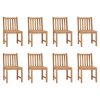 Sedie Da Giardino 8 Pz In Legno Massello Di Teak