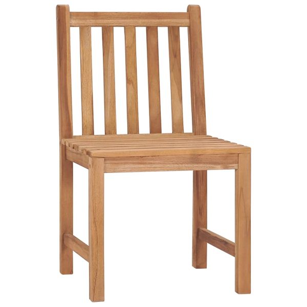 Sedie Da Giardino 4 Pz Con Cuscini In Legno Massello Di Teak - Image 3