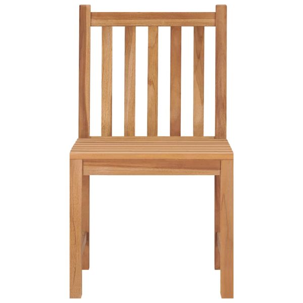 Sedie Da Giardino 4 Pz Con Cuscini In Legno Massello Di Teak - Image 4