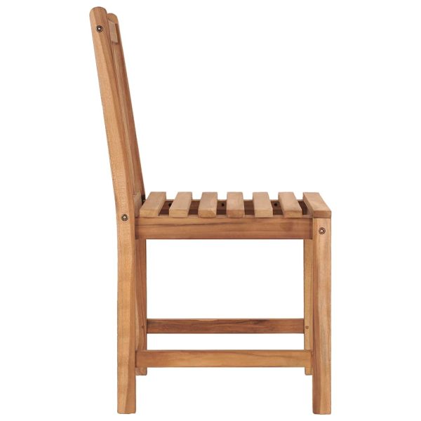 Sedie Da Giardino 4 Pz Con Cuscini In Legno Massello Di Teak - Image 5