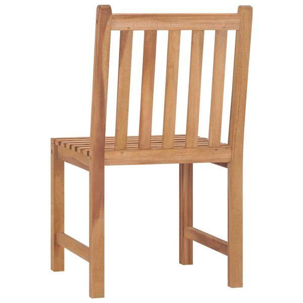 Sedie Da Giardino 4 Pz Con Cuscini In Legno Massello Di Teak - Image 6