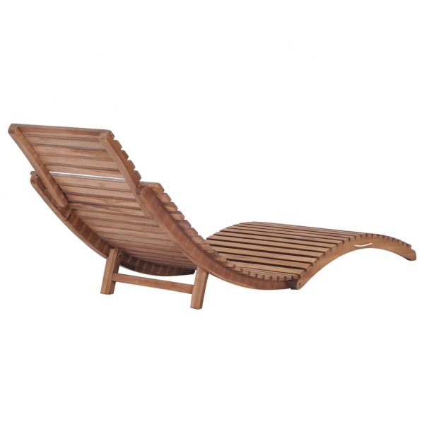 Lettini Prendisole Pieghevoli 2pz In Legno Massello Di Teak - Image 6