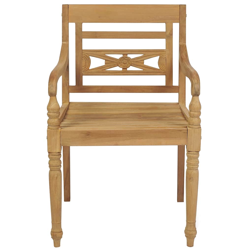 Sedie Batavia Con Cuscini 8 Pz In Legno Massello Di Teak - Image 5
