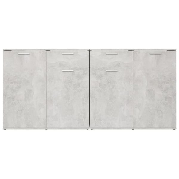 Credenza Grigio Cemento 160x36x75 Cm In Legno Multistrato - Image 6