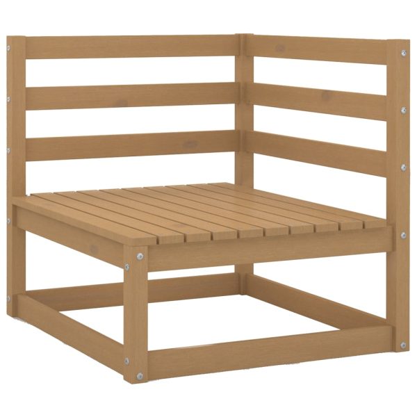 Set Salotto Giardino 7 Pz Con Cuscini In Legno Massello Di Pino - Image 4