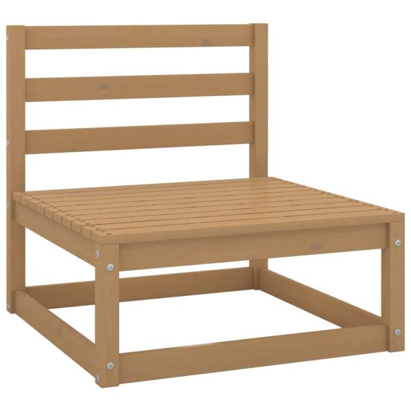 Set Salotto Giardino 7 Pz Con Cuscini In Legno Massello Di Pino - Image 5