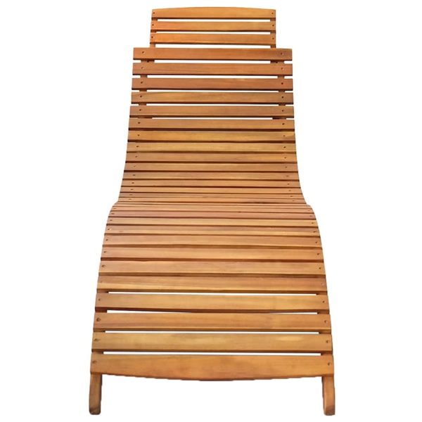 Lettini Prendisole 2 Pz Con Cuscini In Legno Massello D'acacia - Image 3