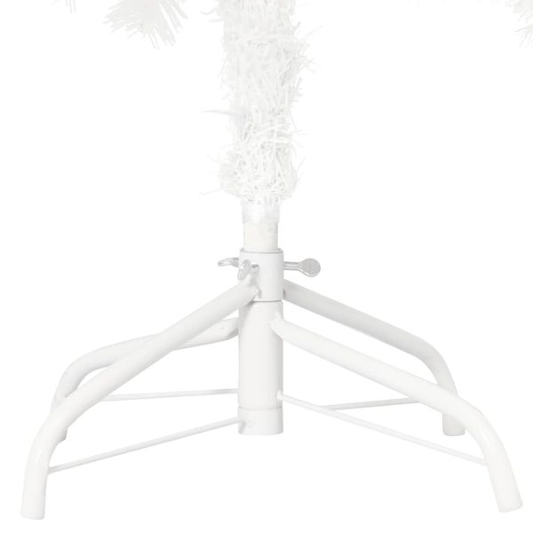 Albero Di Natale Preilluminato Con Palline Bianco 180 cm - Image 4