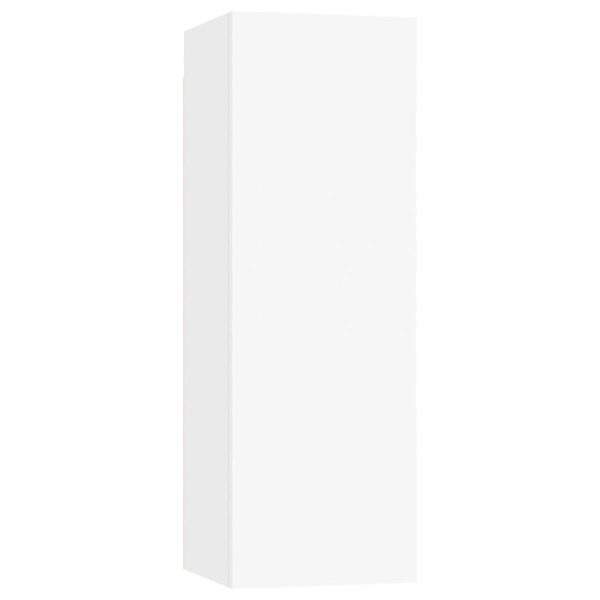Set Mobili Porta Tv 3 Pz Bianco In Legno Multistrato - Image 5