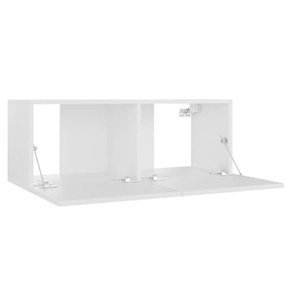 Set Mobili Porta Tv 3 Pz Bianco In Legno Multistrato - Image 6