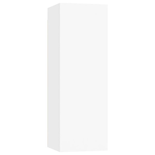 Set Mobili Porta Tv 4 Pz Bianco In Legno Multistrato - Image 5