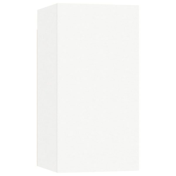 Set Di Mobili Porta Tv 4 Pz Bianco In Legno Multistrato - Image 5